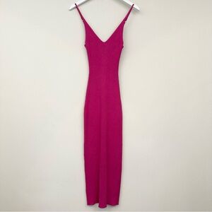 Sablyn Allison Midi Dress Rib Knit Pink